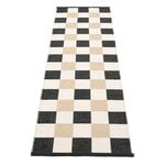 Pappelina Tapis Pix, 70 x 240 cm, noir - vanille - beige