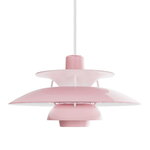Louis Poulsen PH 5 320 Opal riippuvalaisin, pale rose, näkymä 1