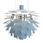 Louis Poulsen PH Artichoke, 480 mm, dusty blue - chrome, product image