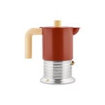 Alessi Vite - caffettiera espresso a induzione, 3 tazze, marrone - crema, immagine prodotto
