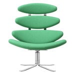 Fredericia Corona chair, brushed steel - Vidar 932, product image