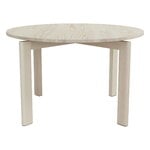 Fritz Hansen After dining table MA410, 120 cm, white pigmented oiled ash, product image