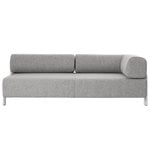 Hem Palo 2-seater chaise, right, grey