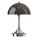 Louis Poulsen Panthella The Originals 160 Portable V3 table lamp, opal brown - chrome, product image