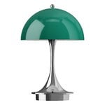 Louis Poulsen Panthella The Originals 160 Portable V3 table lamp, opal green - chrome, product image