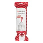 Brabantia PerfectFit bin liners, 20 pcs, white, product image