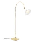 Nuura Petalii floor lamp, white - polished brass, product image