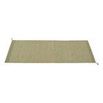 Muuto Ply rug, recycled polyester, 80 x 200 cm, moss green, product image