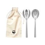 Kay Bojesen Grand Prix small salad set, polished stainless steel, product image