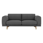 Muuto Rest sofa, 2-seater,  oak - Remix 163, product image