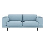 Muuto Rest Sofa, 2-Sitzer, schwarz - Hearth 12, produktbild