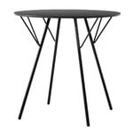 &Tradition Table de terrasse RFH RD5, 75 cm, noir - stratifié noir