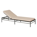 Fermob Rivage sunlounger, liquorice - twine, product image