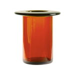 Nedre Foss Rabarbra vase, green amber, view 1