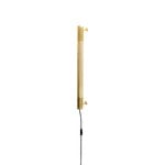 Gejst Radent wall lamp, short, brass, product image