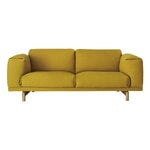 Muuto Rest Sofa, 2-Sitzer, Eiche - Hallingdal 457, produktbild