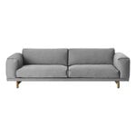 Muuto Rest sofa, 3-seater, oak - Steelcut Trio 133, product image
