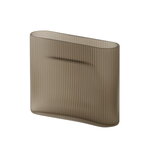 Muuto Ridge vase, 16,5 cm, taupe frosted glass, product image