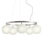 Muuto Rime chandelier, gris aluminio, imagen del producto