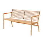 Sibast RIB 2,5-seater bench, teak - stainless steel