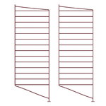 String Furniture String floor panel, 85 x 30 cm, 2-pack, dark red, view 1