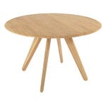 Tom Dixon Slab table, round, 120 cm, lacquered oak, product image