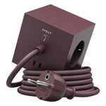 Avolt Square 1 USB-C extension cord, 1,8 m, mulberry red, Avolt x Bauhaus-Archiv, product image