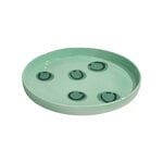 Frizbee Ceramics Assiette pour bébé, Kawaii, 15,5 cm, sourire vert clair, image produit