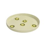 Frizbee Ceramics Plato para bebé, Kawaii, 15,5 cm, sonrisa amarilla, imagen del producto