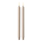 STOFF Copenhagen STOFF LED candles, 2 pcs, sand