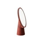 Wooden Kuvastin peili, pieni, punainen, näkymä 1