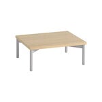 Muuto Stacked podium with tube base, 43,5 x 35 x 17 cm, oak, product image