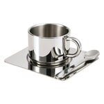 Nichba Steel Cup Trio kahvikuppisetti, kiillotettu ruostumaton teräs, tuotekuva