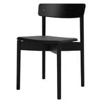 TAKT T01 Cross Stuhl, schwarze Eiche - schwarzes Spoor Zea-Leder, produktbild
