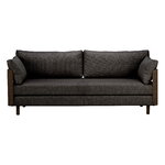 Tapio Anttila Collection ON2 Wood sofa bed, brown oak - dark grey Diamonds 007, product image