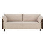 Tapio Anttila Collection ON2 Wood sofa bed, brown oak - beige Hopper 51, product image