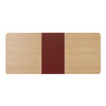 TAKT T18 Arc table, extension plate, 50 cm, deep red, product image