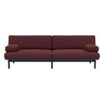 TAKT T19 Spoke divano con braccioli, rovere nero blu - rosso sc. Kvadrat Autumn, vista 1