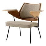 &Tradition RFH RD8 lounge chair, walnut and beech veneer - brown