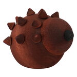 Aarikka Siili hedgehog figurine, brown, view 1