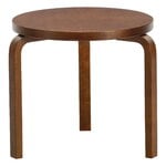 Artek Aalto coffee table 90D, walnut stained, view 1