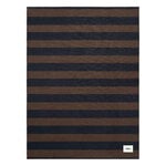 Tekla Lampaanvillahuopa, 130 x 180 cm, walnut - dusk blue stripes, näkymä 1