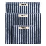 Tekla Terry towel, river stripes, product image