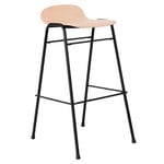 Hem Touchwood bar stool, 75 cm, natural beech - black steel
