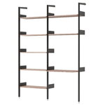 &Tradition Rombe shelf, Configuration B (IF1 & IF5), anthracite - walnut, product image
