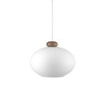 FDB Møbler U2 Hiti pendant, walnut - opal glass, product image