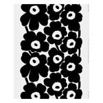 Marimekko Tessuto in cotone pesante Unikko, bianco - nero, vista 1