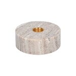 Uyuni Lighting Marble candleholder, round, 3,5 x 10 cm, desert beige, product image