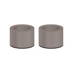 Uyuni Lighting Bougeoir Light pour bougies LED coniques standard, 2 pcs, grès, image produit