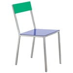 valerie_objects Chaise Alu, bleu foncé - vert